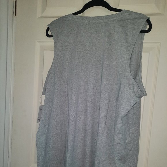 BNWT Plus Size Sonoma Goods For Life Gray Muscle Tunic Tank 2XL 20W/22W - Picture 6 of 7